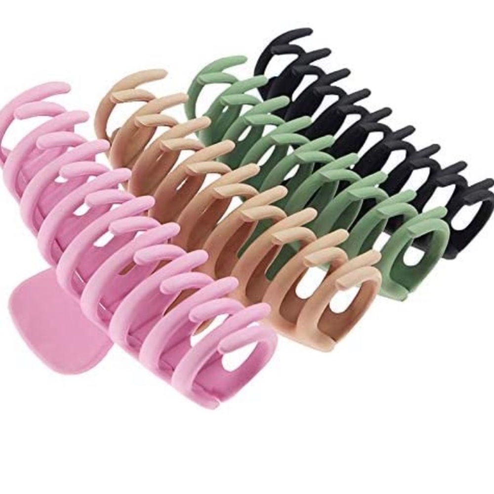 4 pc Hair Claw Clip Set
